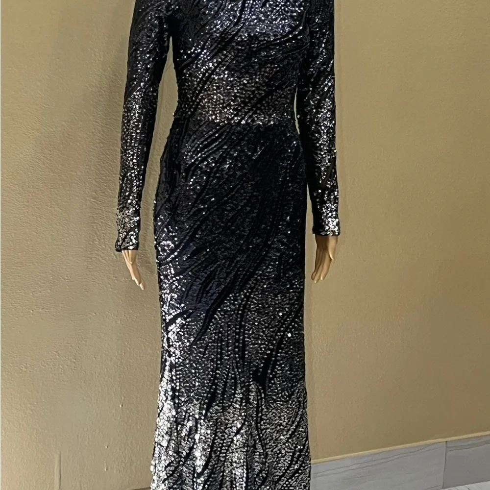 New dress   No tags Betsy &adam black and silver color - Picture 2 of 3